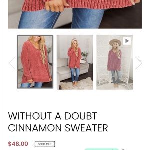 Pink lily sweater